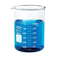 Beaker, Graduated Glass Type 1, Dual Scale, 100 mL